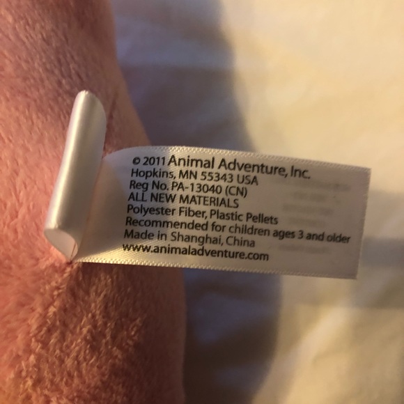 Pink Dragon Plush Red Hearts Stuffed Animal 12” Animal Adventure Valentines 2011 - Picture 5 of 9